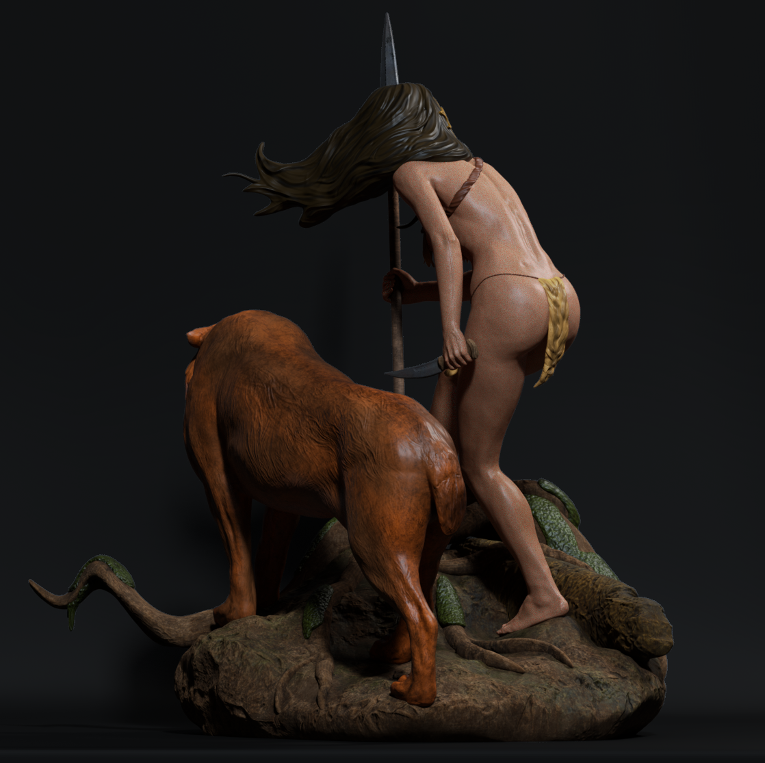 indian Female Warrior - NSFW