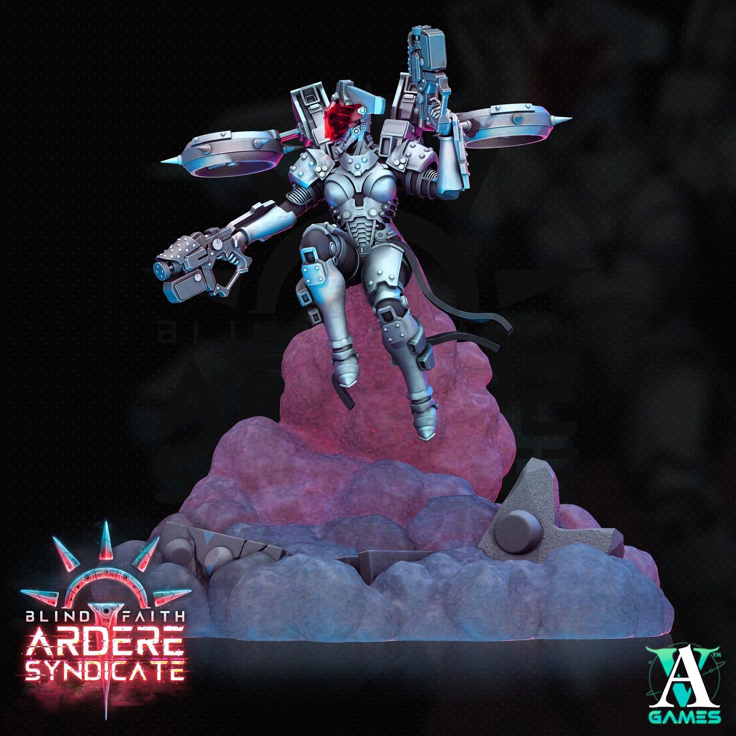 Arderite Valkyries - Gun Diorama Base