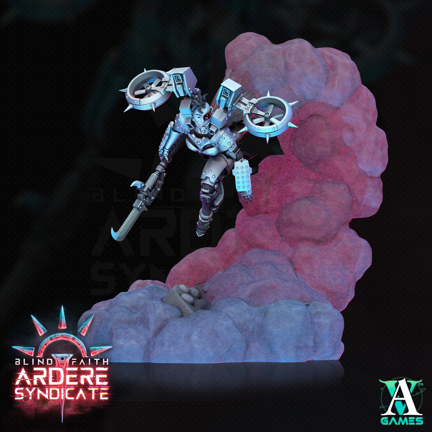 Arderite Valkyries - Halberd Diorama Base