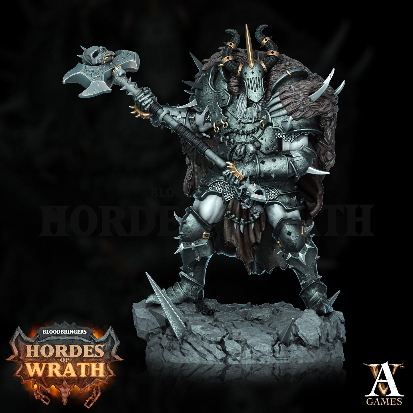 Blessed Champions of Gorkal (Pose 2) - Axe