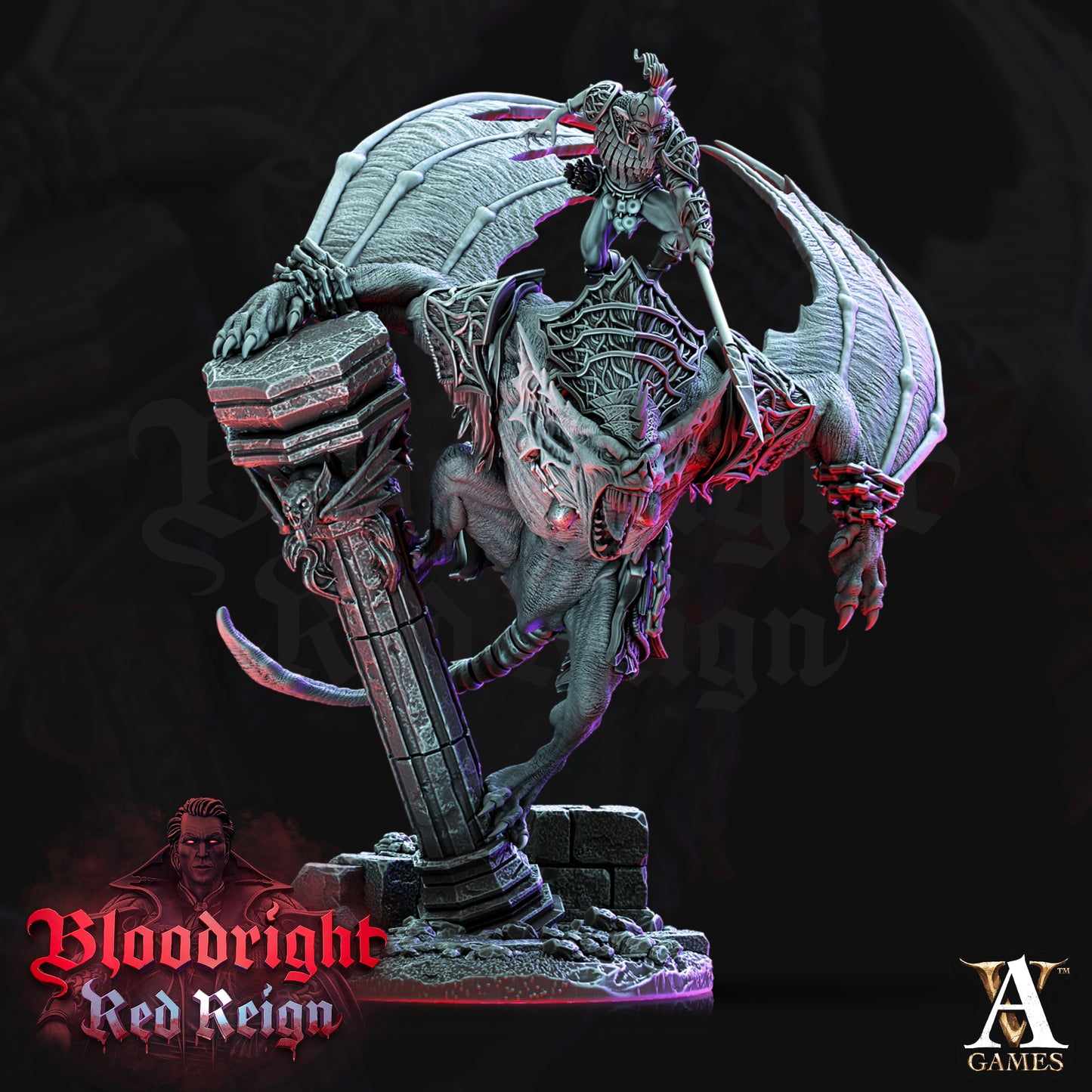 Dire Bat Riders - Pose 03