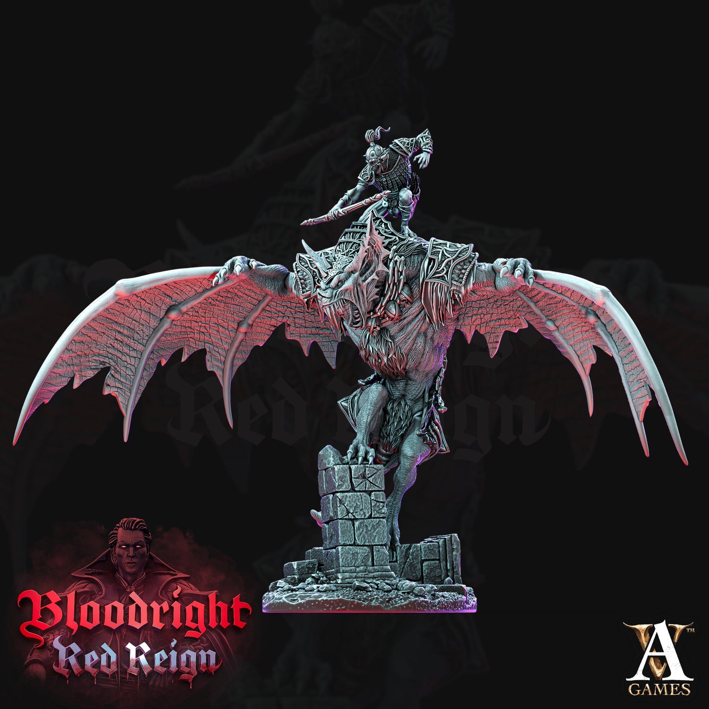 Dire Bat Riders - Pose 01