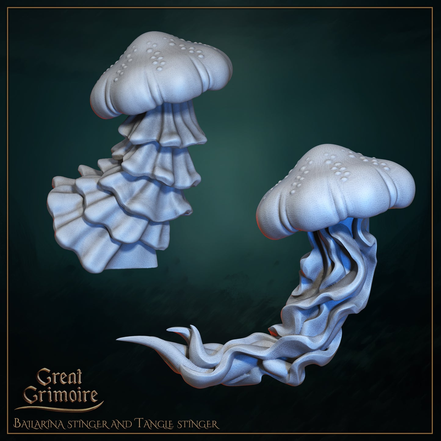 Underwater Sentinels - Bailarina stinger and Tangle stinger
