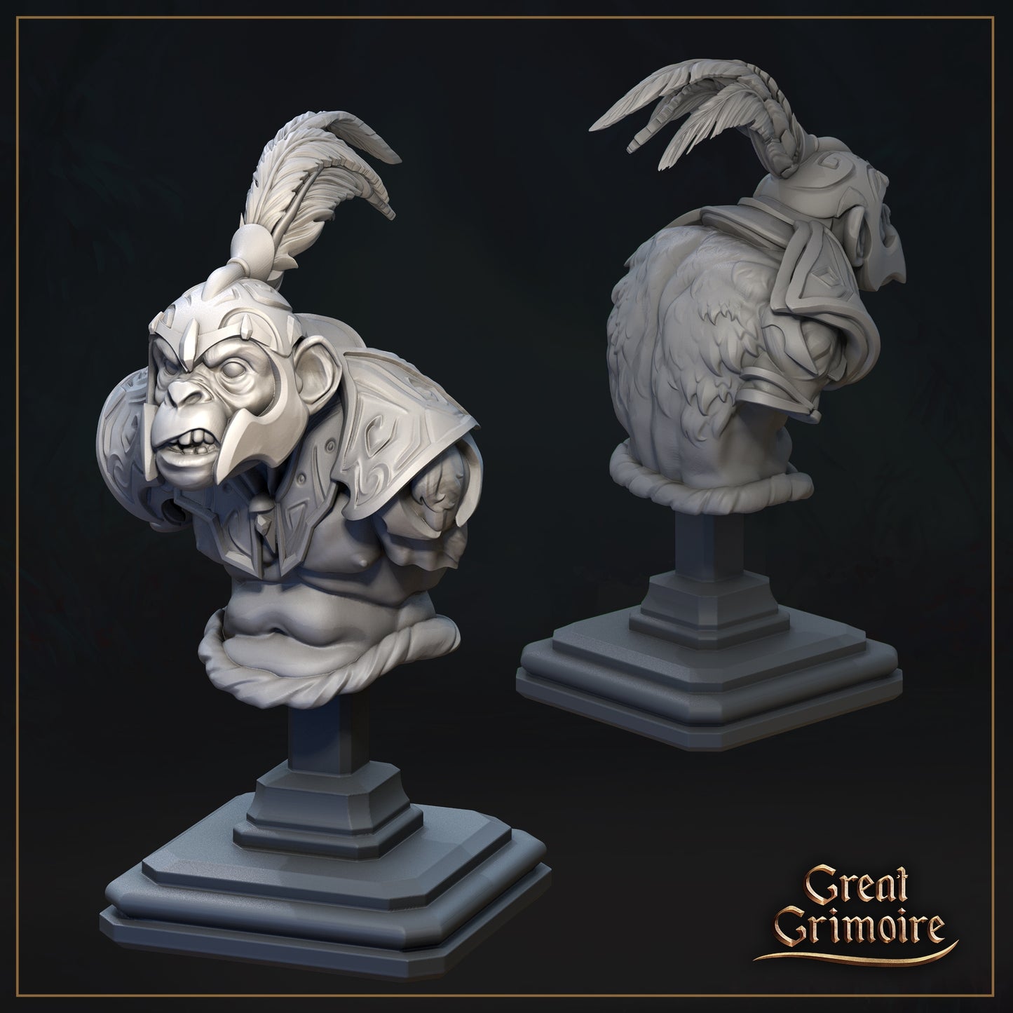 Winged Monkey Bust