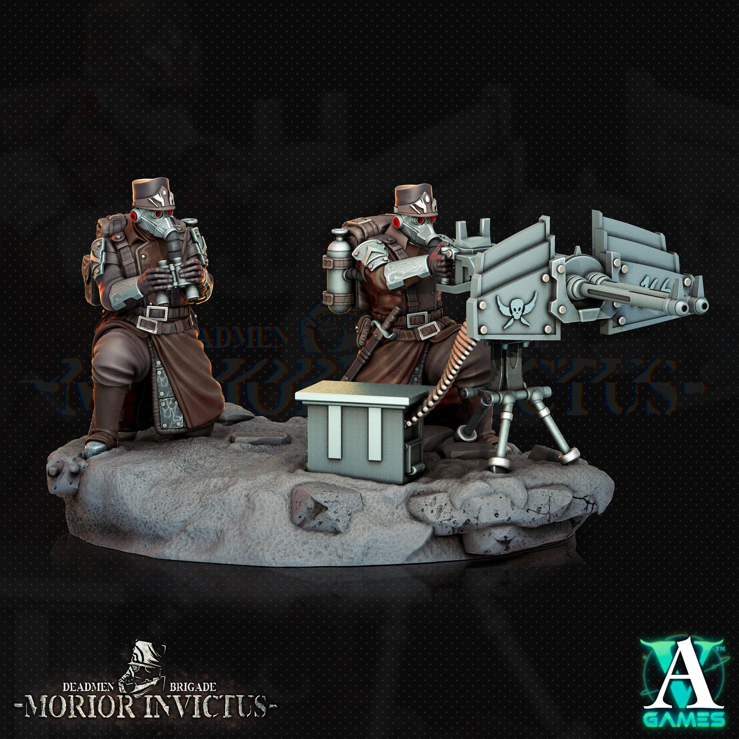 Morior Heavy Infantry - Dual Gun Crounched Spotter