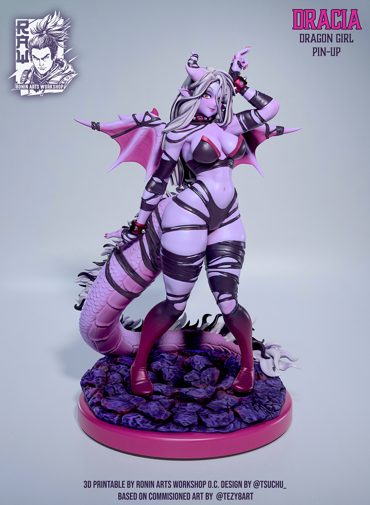 Dracia - Dragon girl pin-up - Standard Bounded