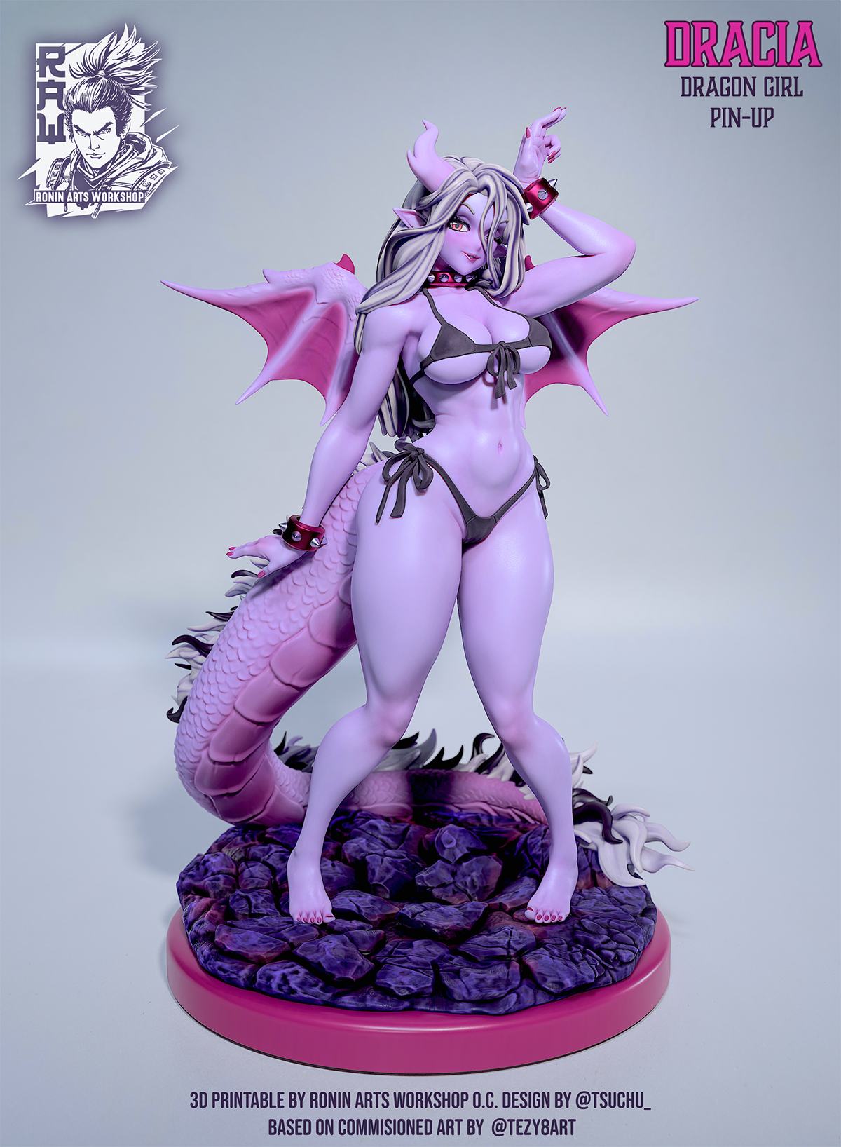 Dracia - Dragon girl pin-up - Bikini