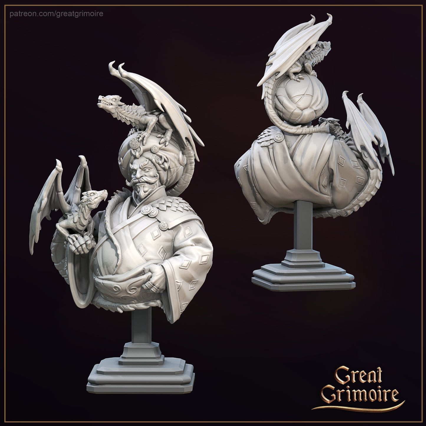 Dragon Merchant Bust