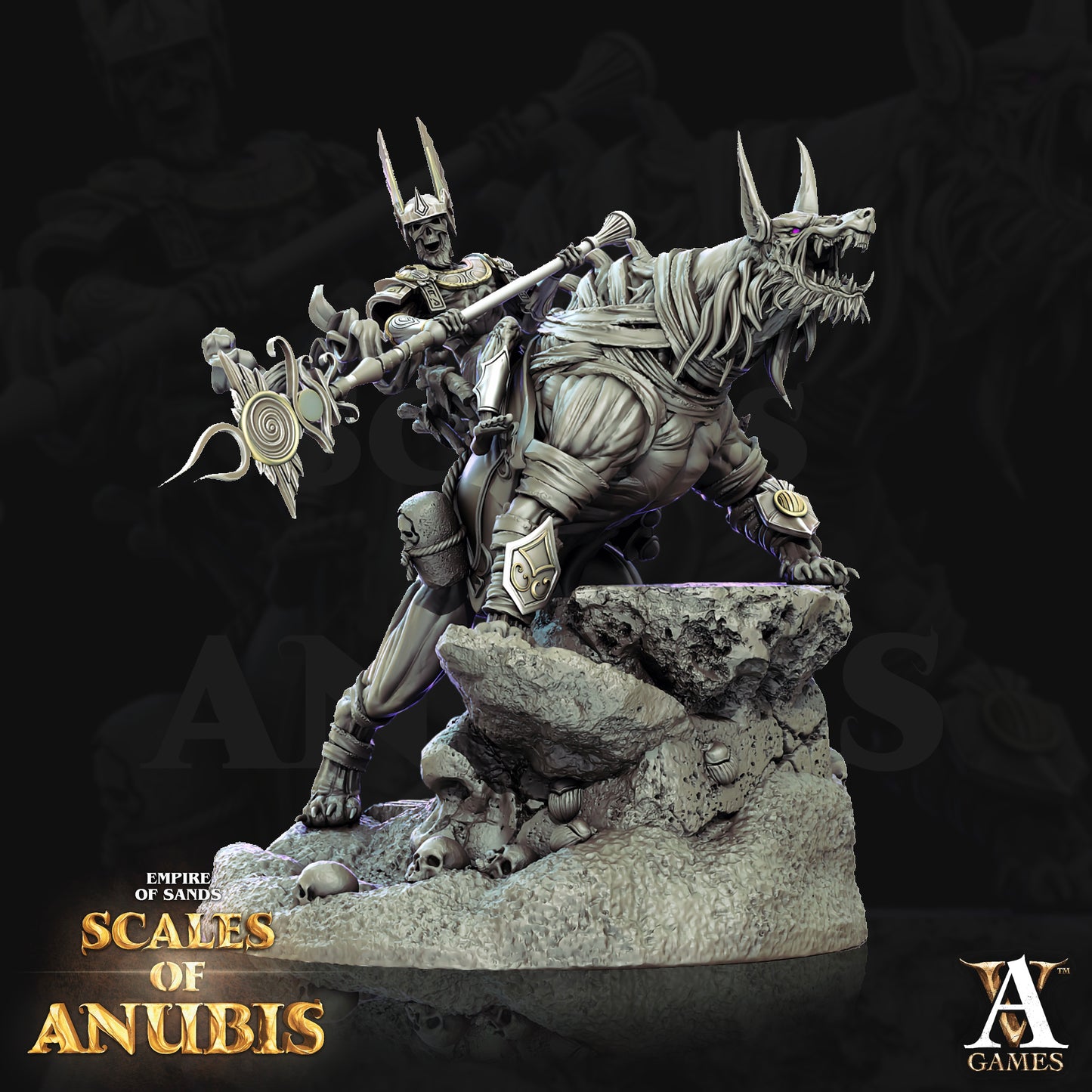 Anubian Wardog Riders - Pose 4