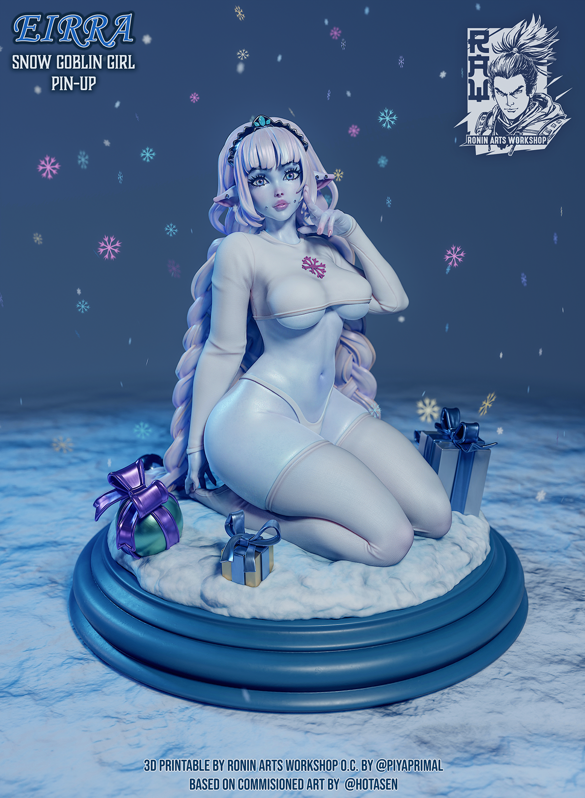 Eirra - Snow Goblin Girl - SFW with Piercings