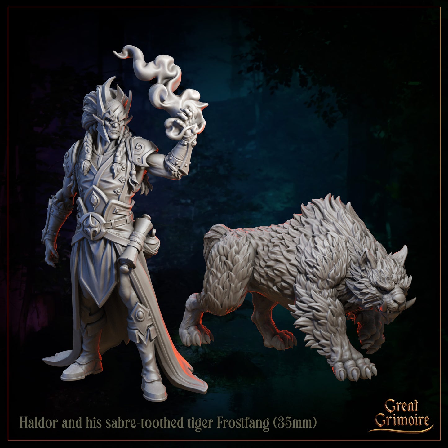 Haldor and his sabre-toothed tiger Frostfang