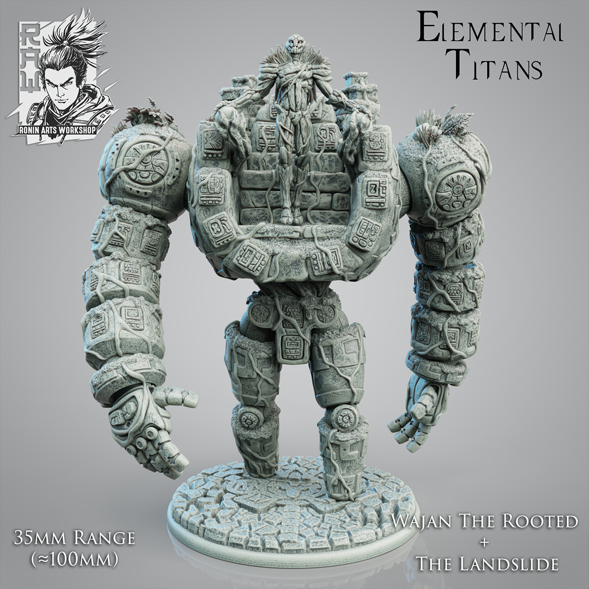 Wajan The Rooted (Earth Elemental) and The Landslide (Earth Golem)