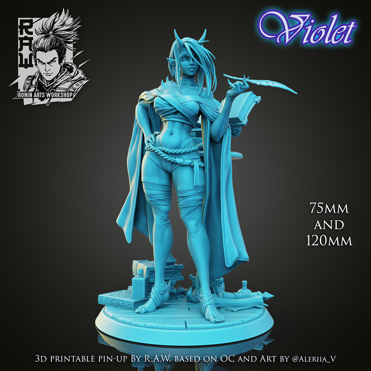 Pinup Violet Stand Pose - Standard