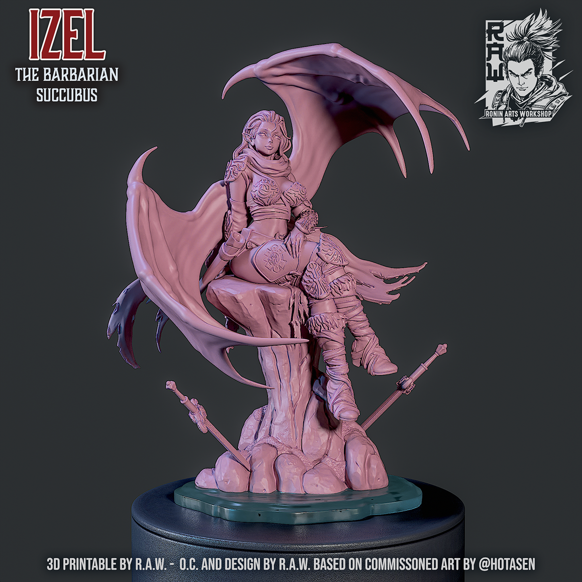 Izel The Barbarian Succubus Pose 2 - SFW