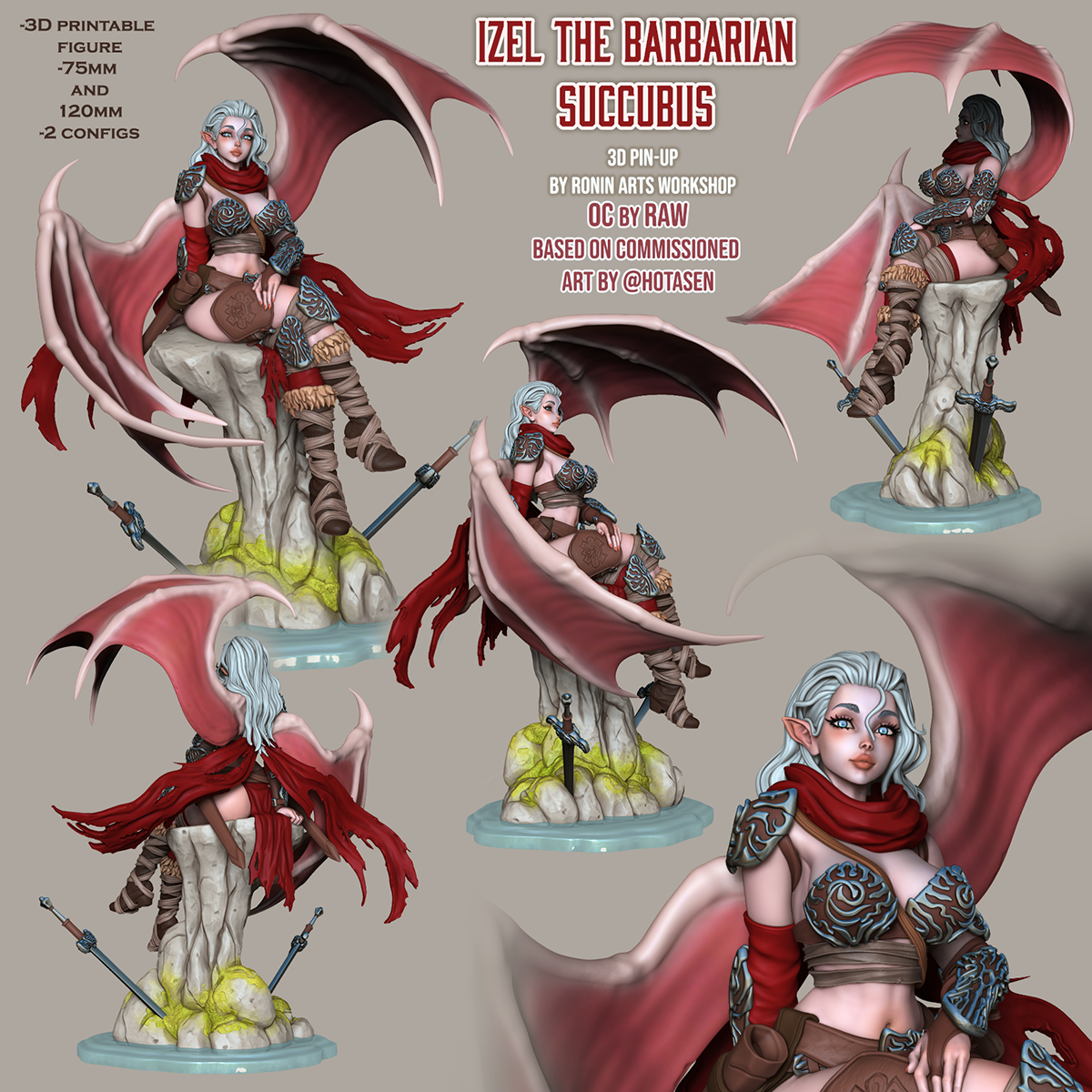 Izel The Barbarian Succubus Pose 2 - SFW