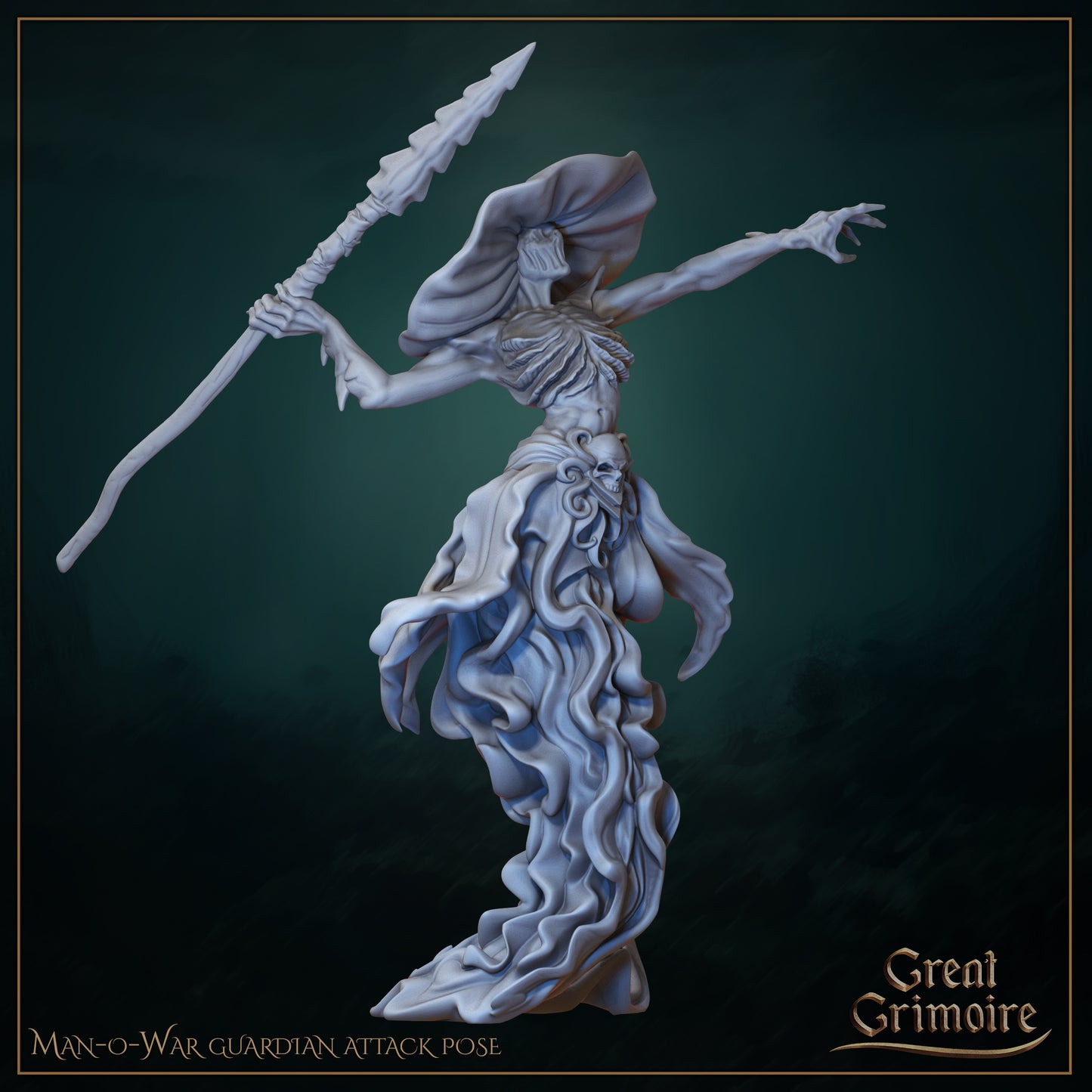 Underwater Sentinels - Man-o-War guardian attack pose