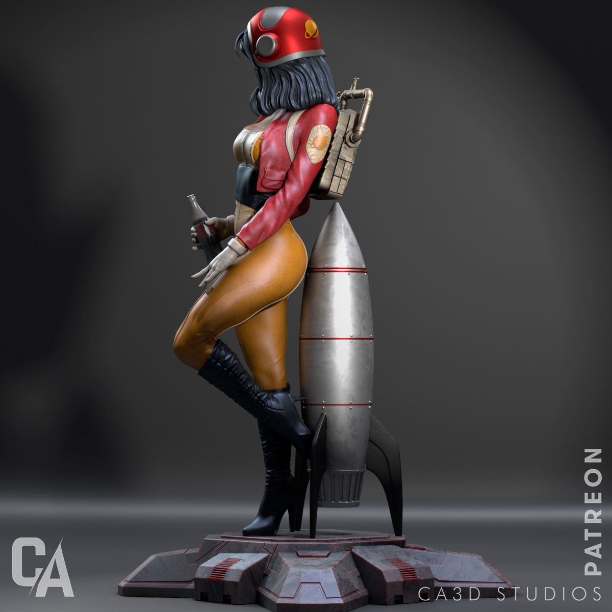 Retro Astronaut Pinup - SFW