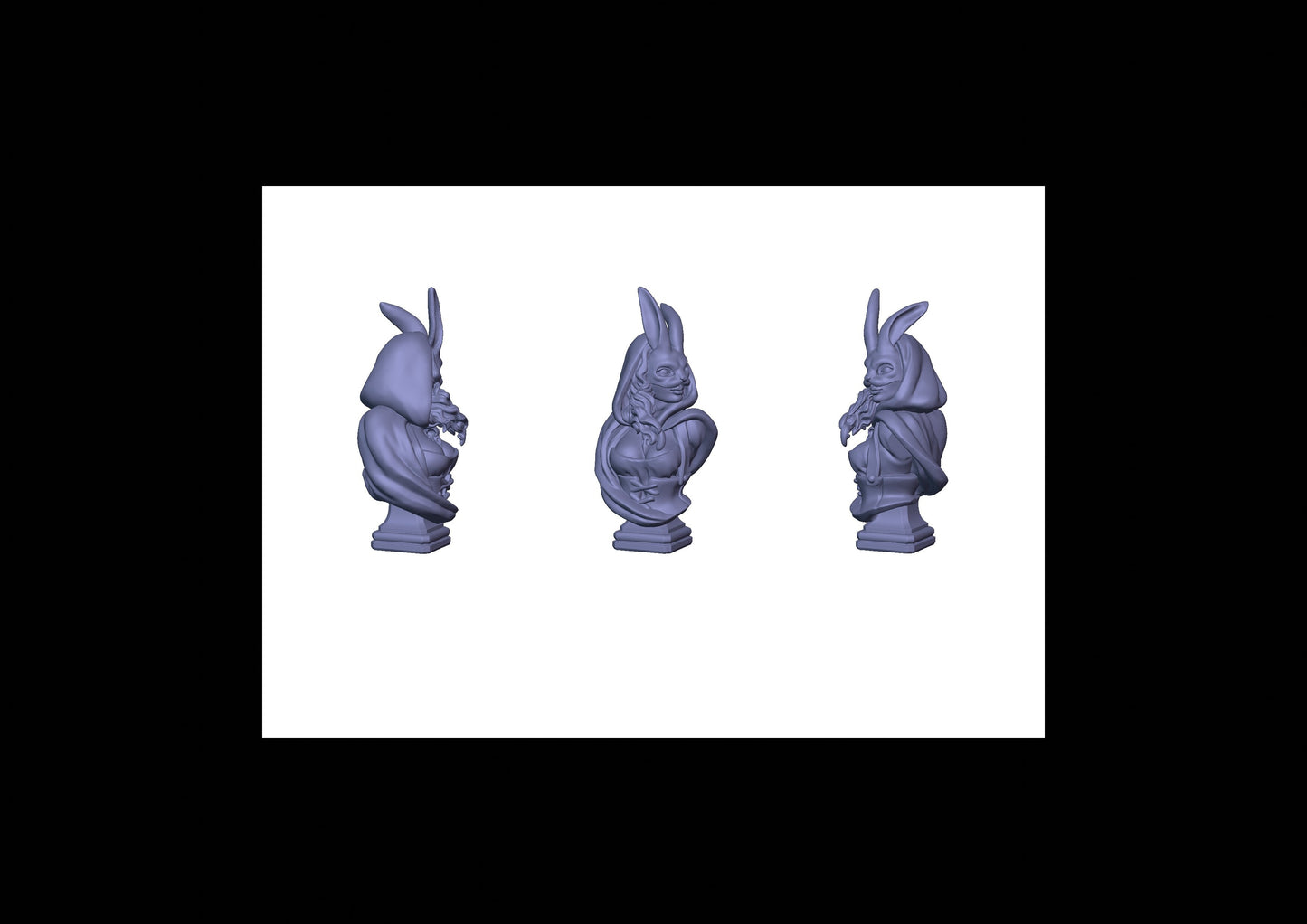 Red Bleeding hood Bust - V1