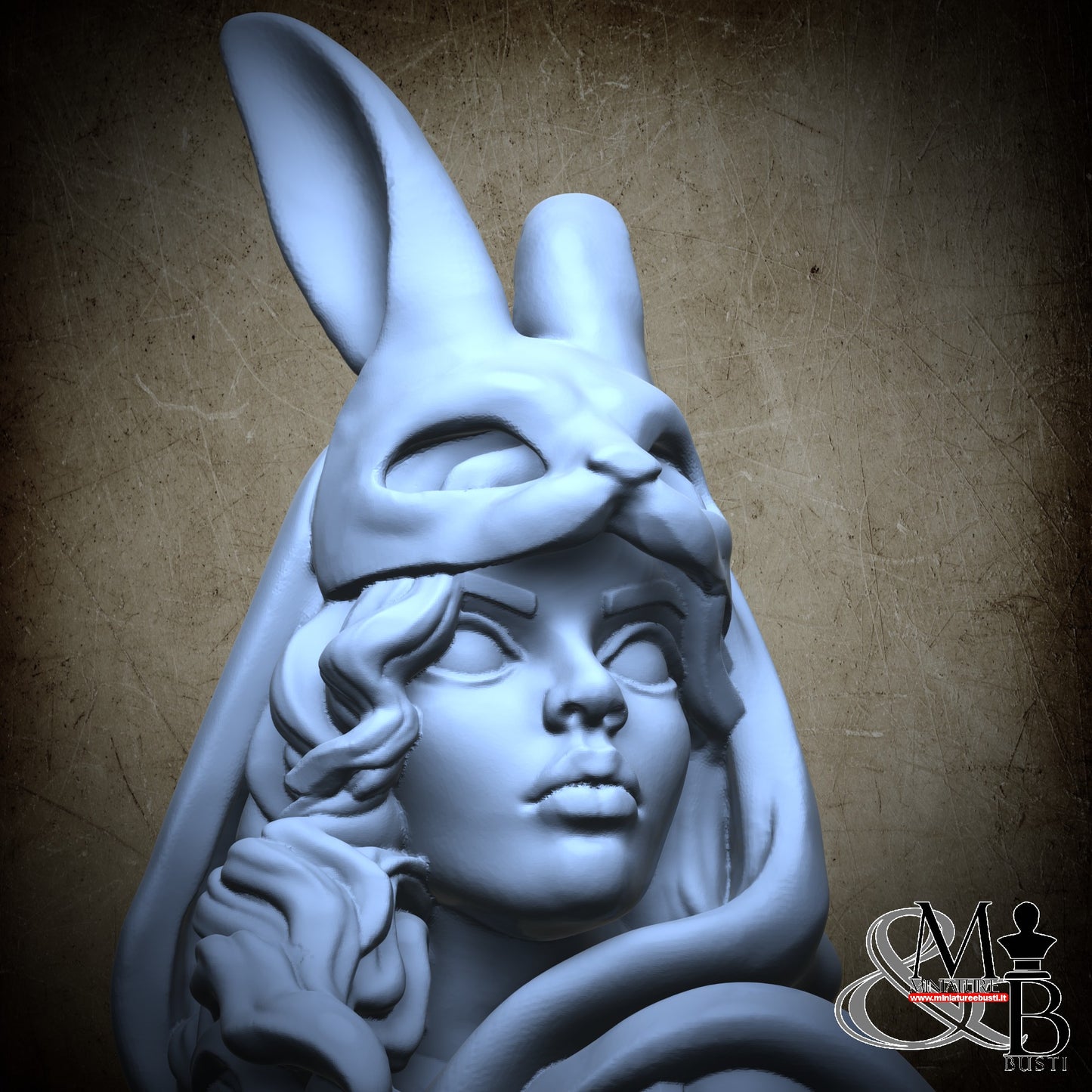 Red Bleeding hood Bust - V2