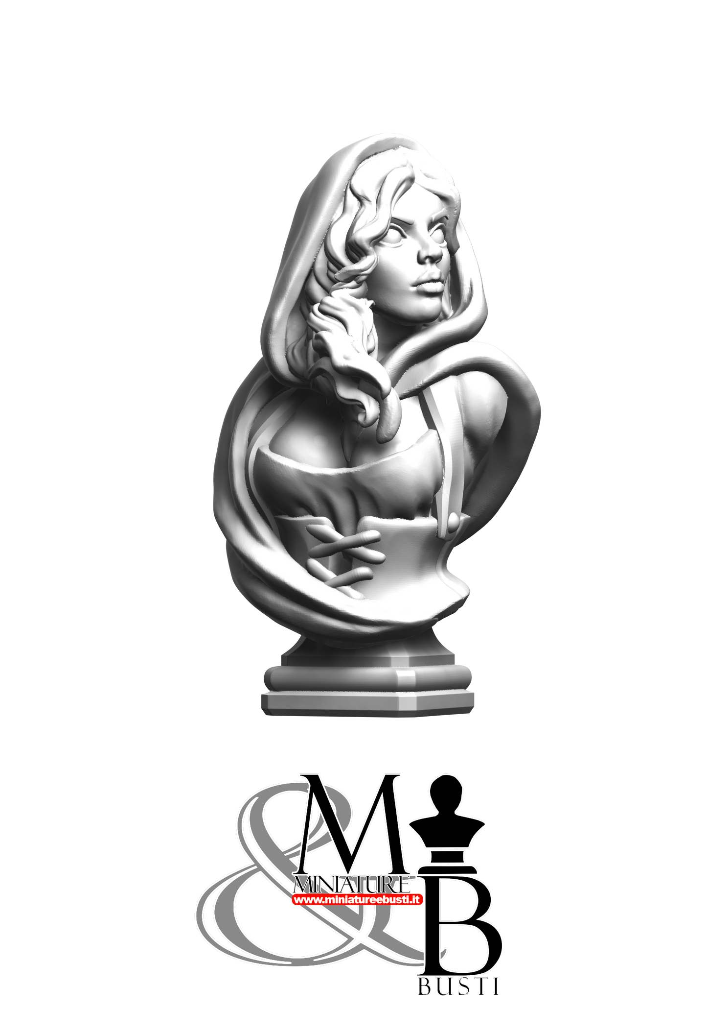 Red Bleeding hood Bust - V3