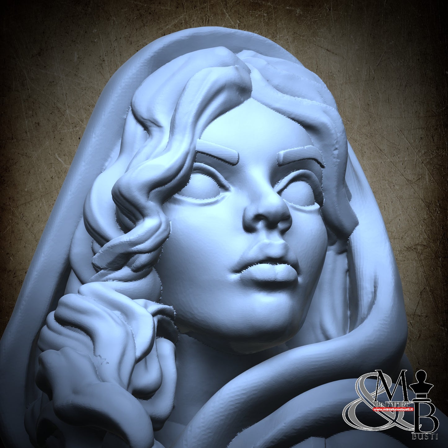 Red Bleeding hood Bust - V3