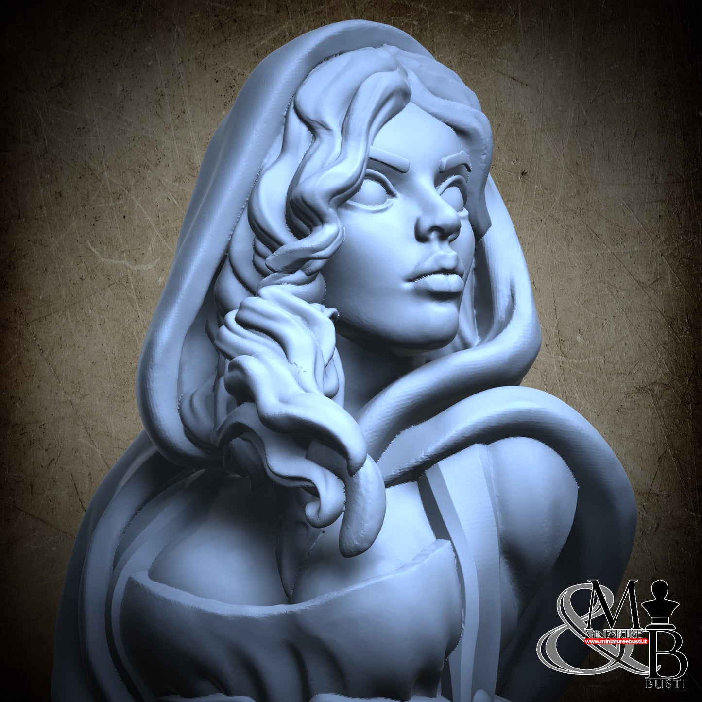 Red Bleeding hood Bust - V3