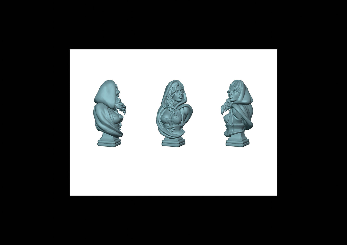 Red Bleeding hood Bust - V3
