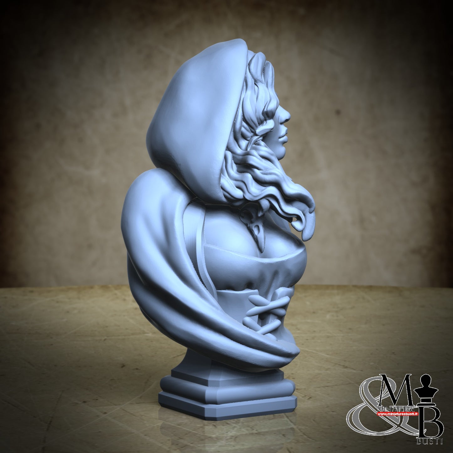 Red Bleeding hood Bust - V3