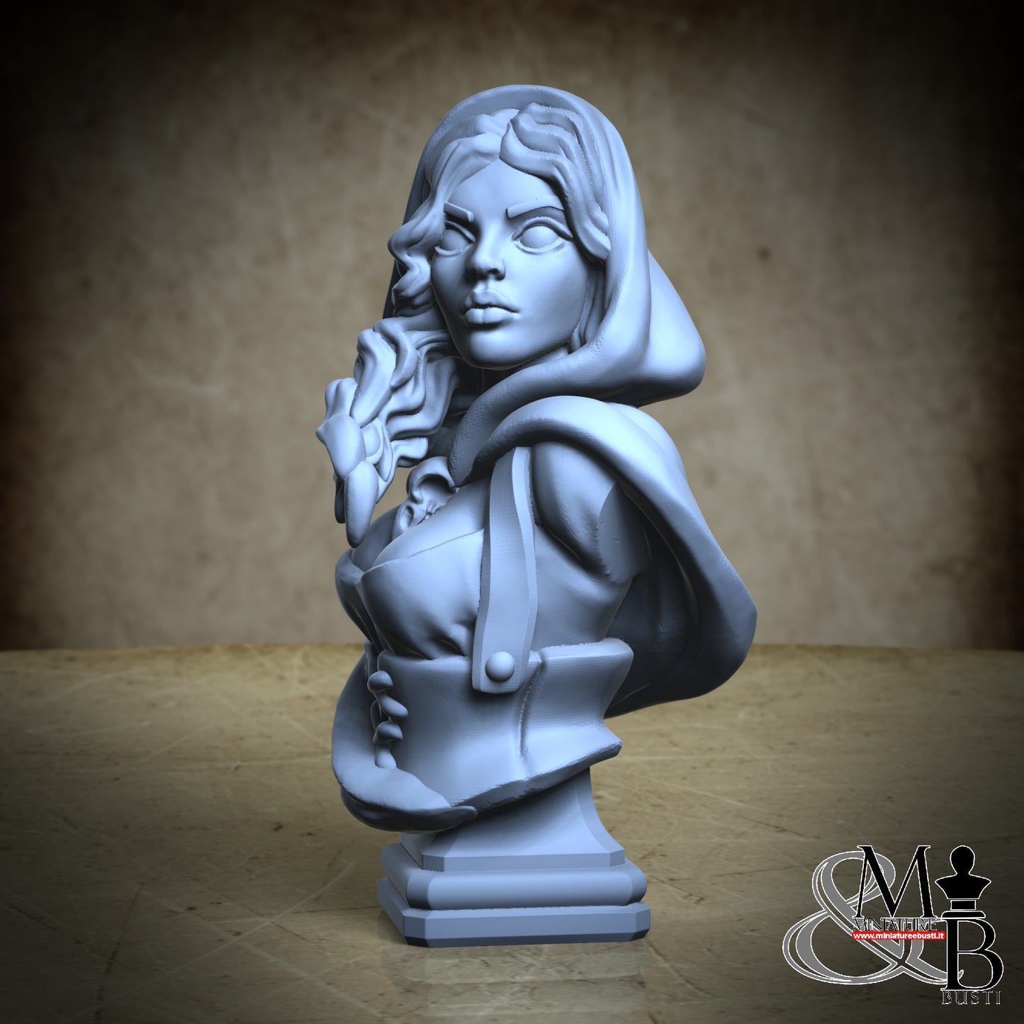 Red Bleeding hood Bust - V3
