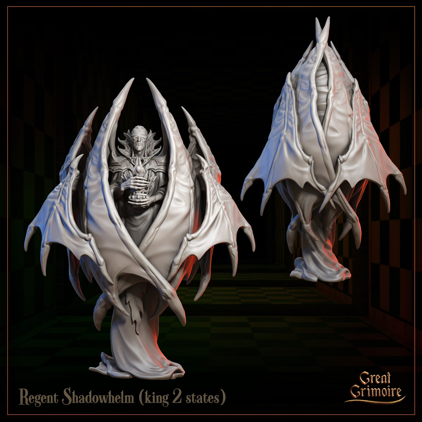 Regent Shadowhelm - Open wings