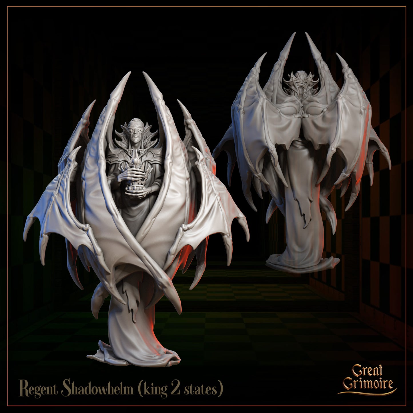 Regent Shadowhelm - Open wings