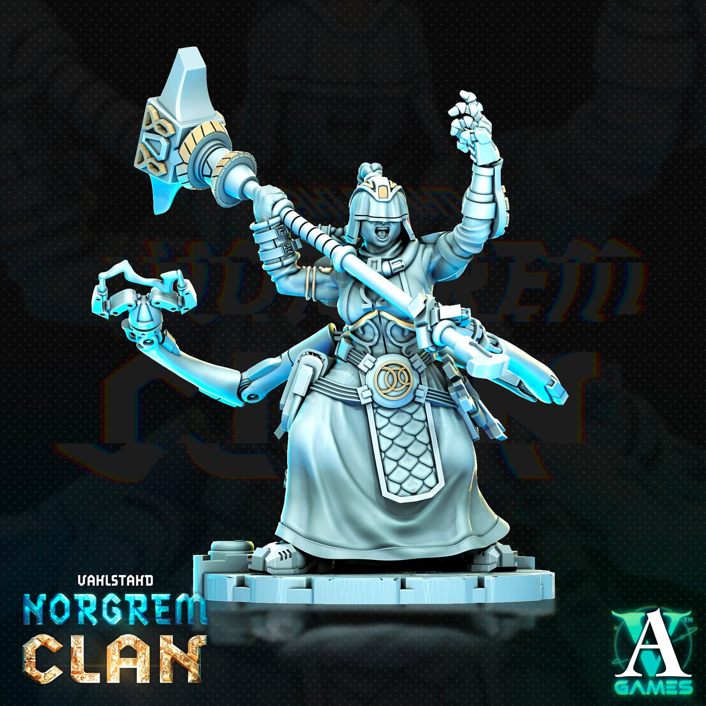 Norgrem Gempriestesses - Pose 1 with FX