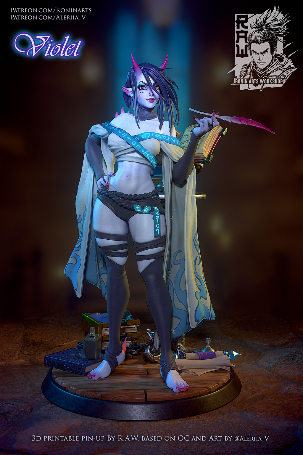 Pinup Violet Stand Pose - Standard
