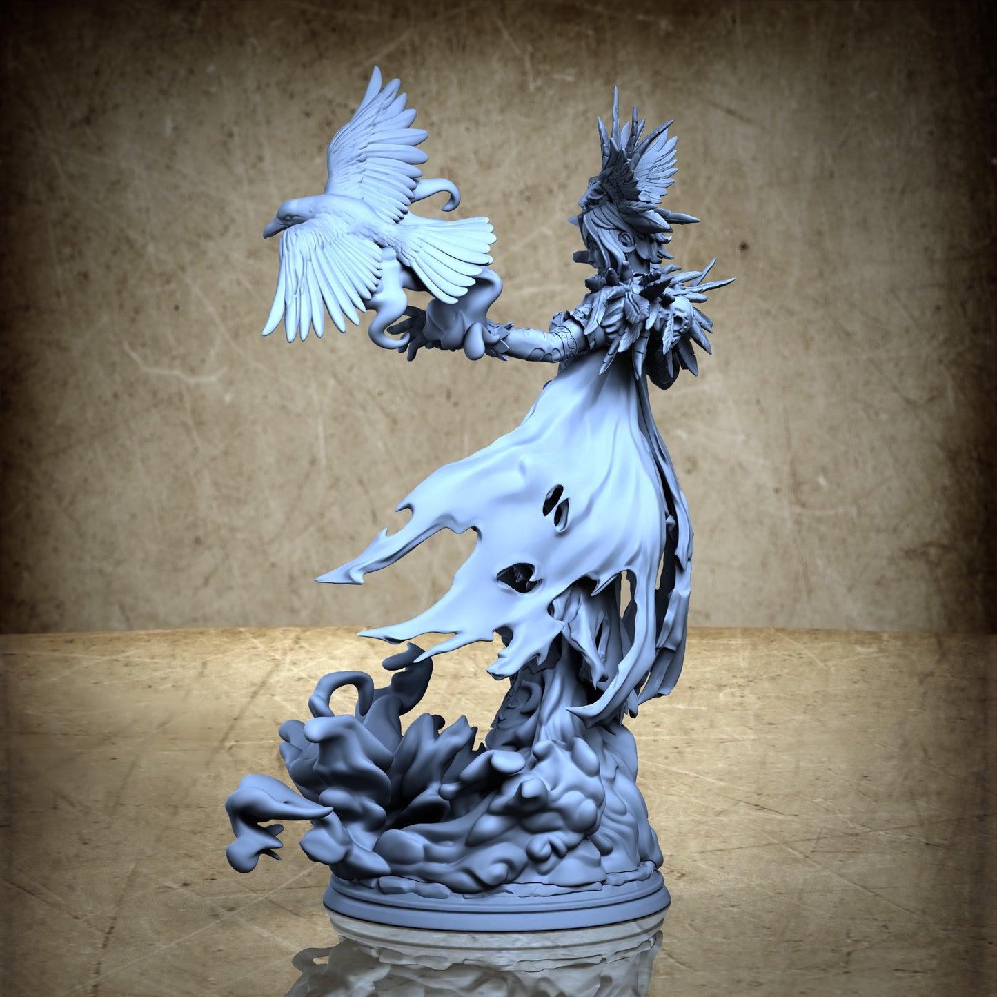 Adriana The Raven Shadow - No Skull painting