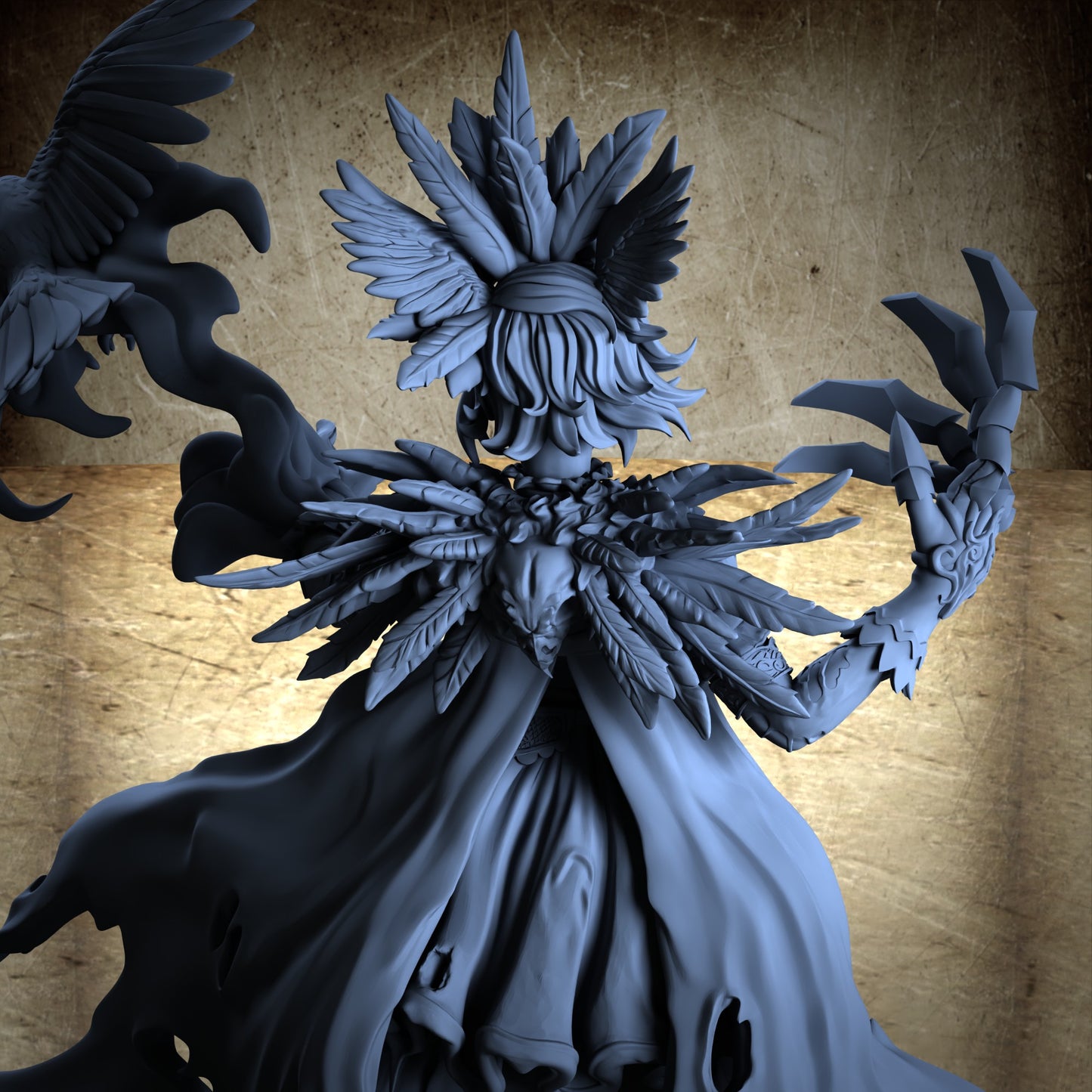 Adriana The Raven Shadow - Skull painting