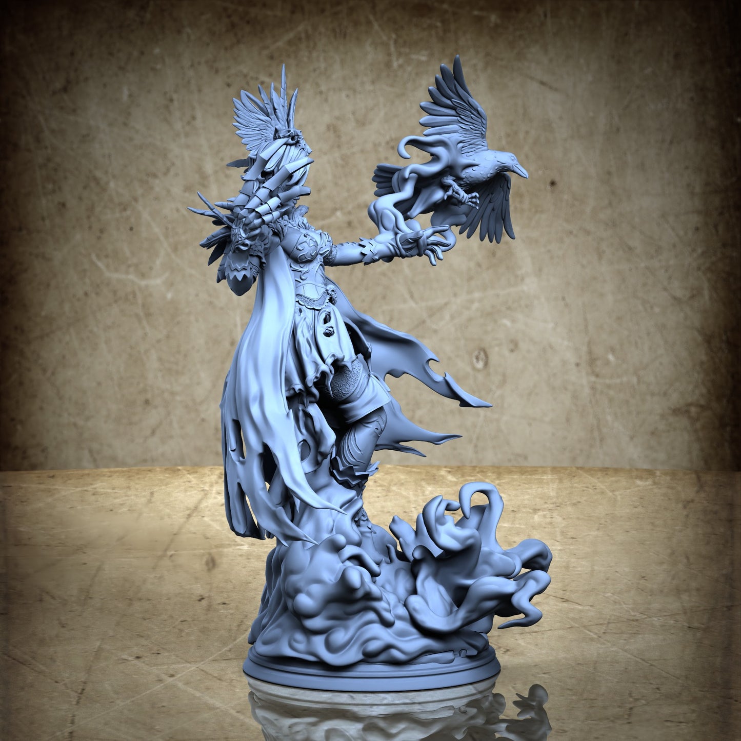 Adriana The Raven Shadow - Skull painting