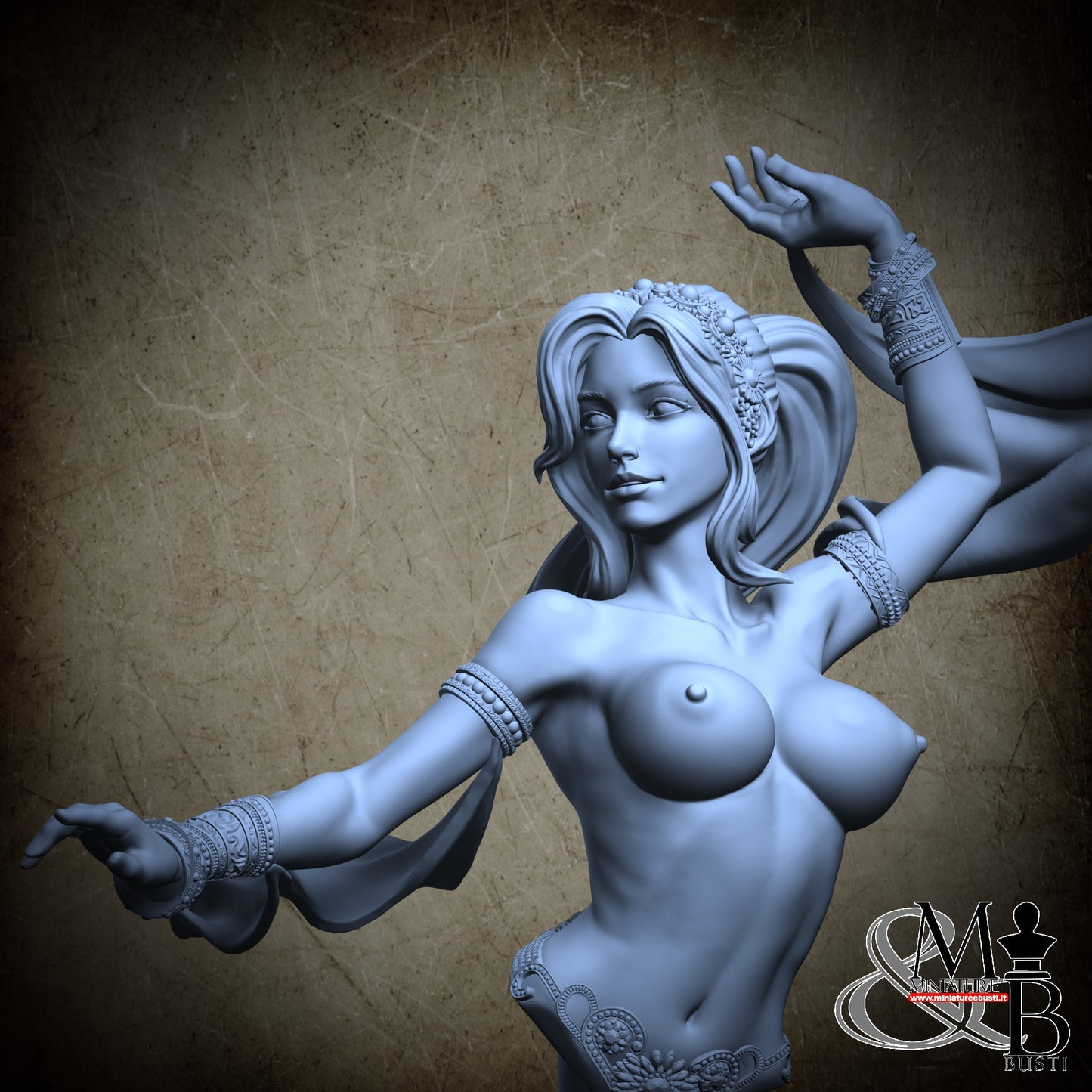 Belly Dancer Bust - Topless 1