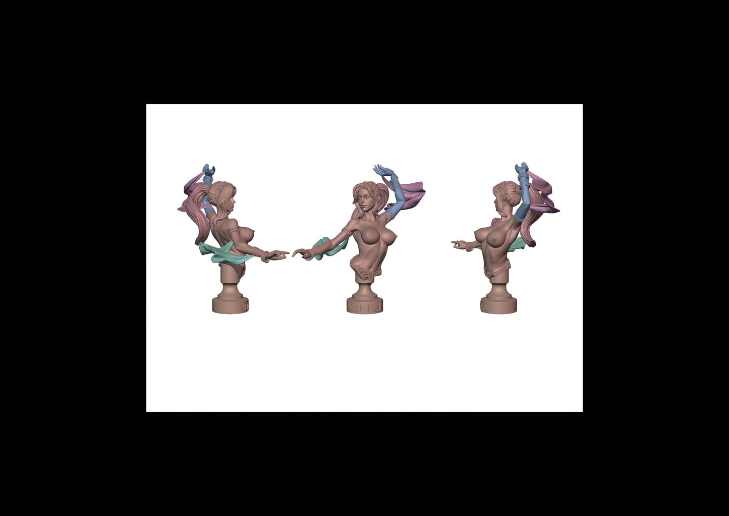 Belly Dancer Bust - Topless 1