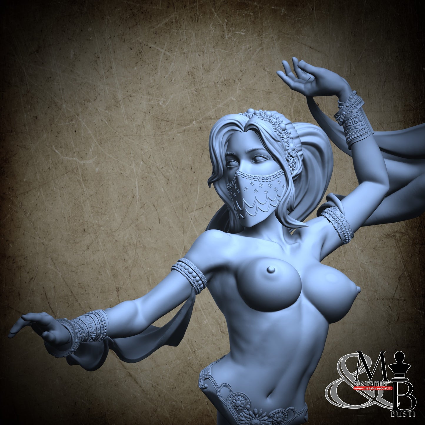 Belly Dancer Bust - Topless 2