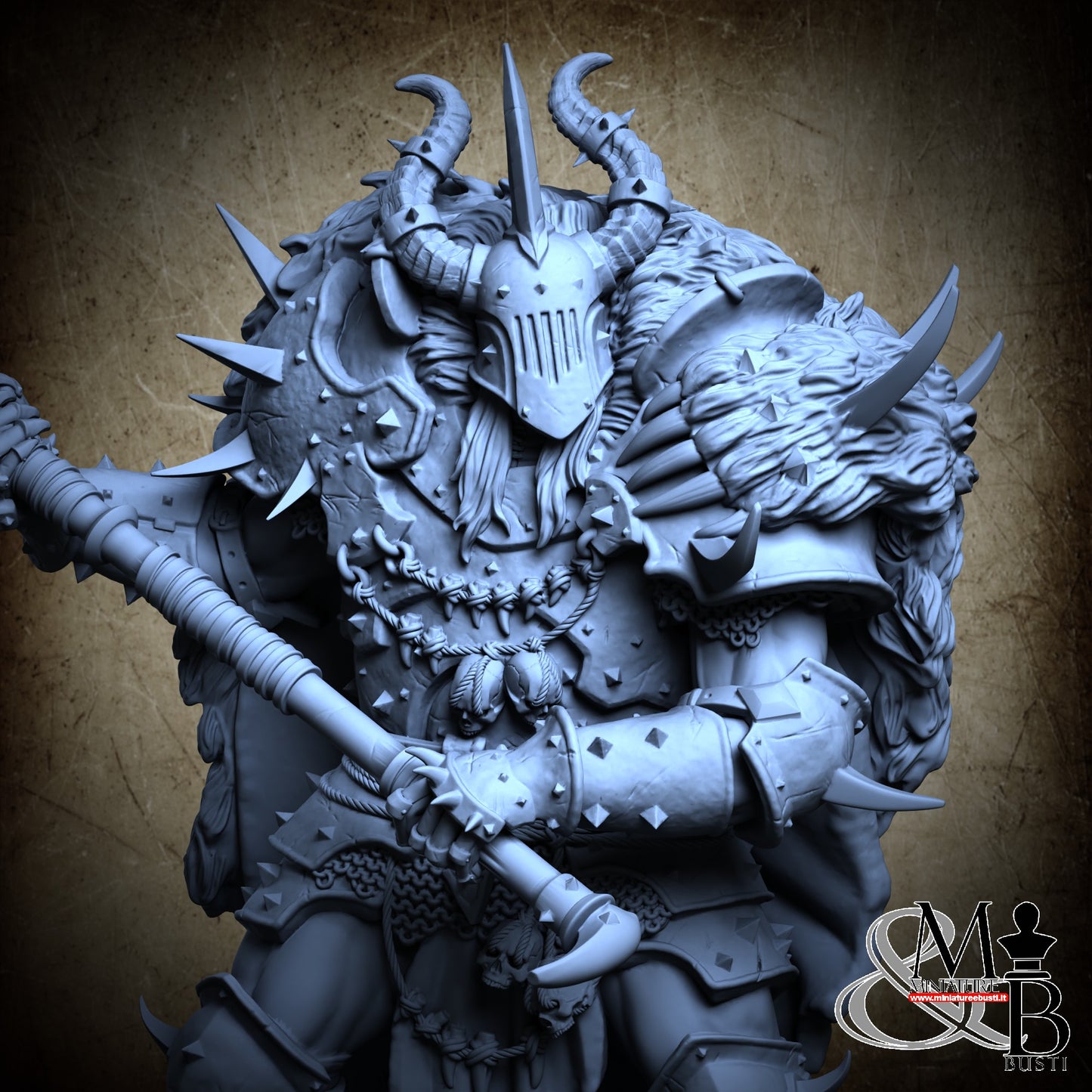 Blessed Champions of Gorkal (Pose 2) - Axe