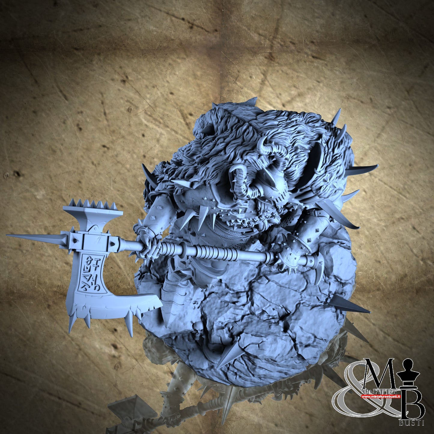 Blessed Champions of Gorkal (Pose 2) - Axe