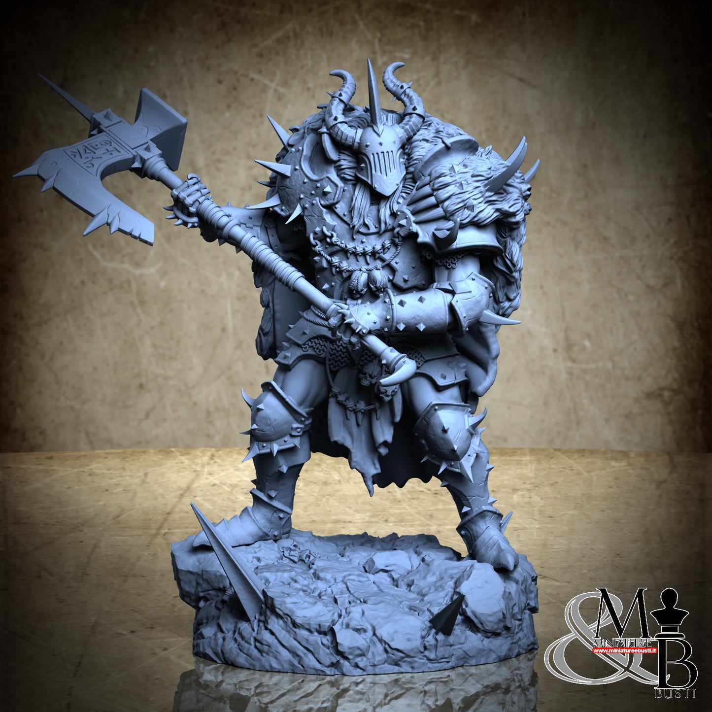Blessed Champions of Gorkal (Pose 2) - Axe