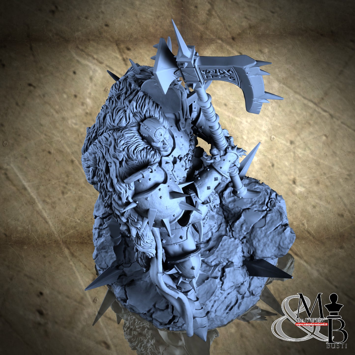Blessed Champions of Gorkal (Pose 3) - Axe