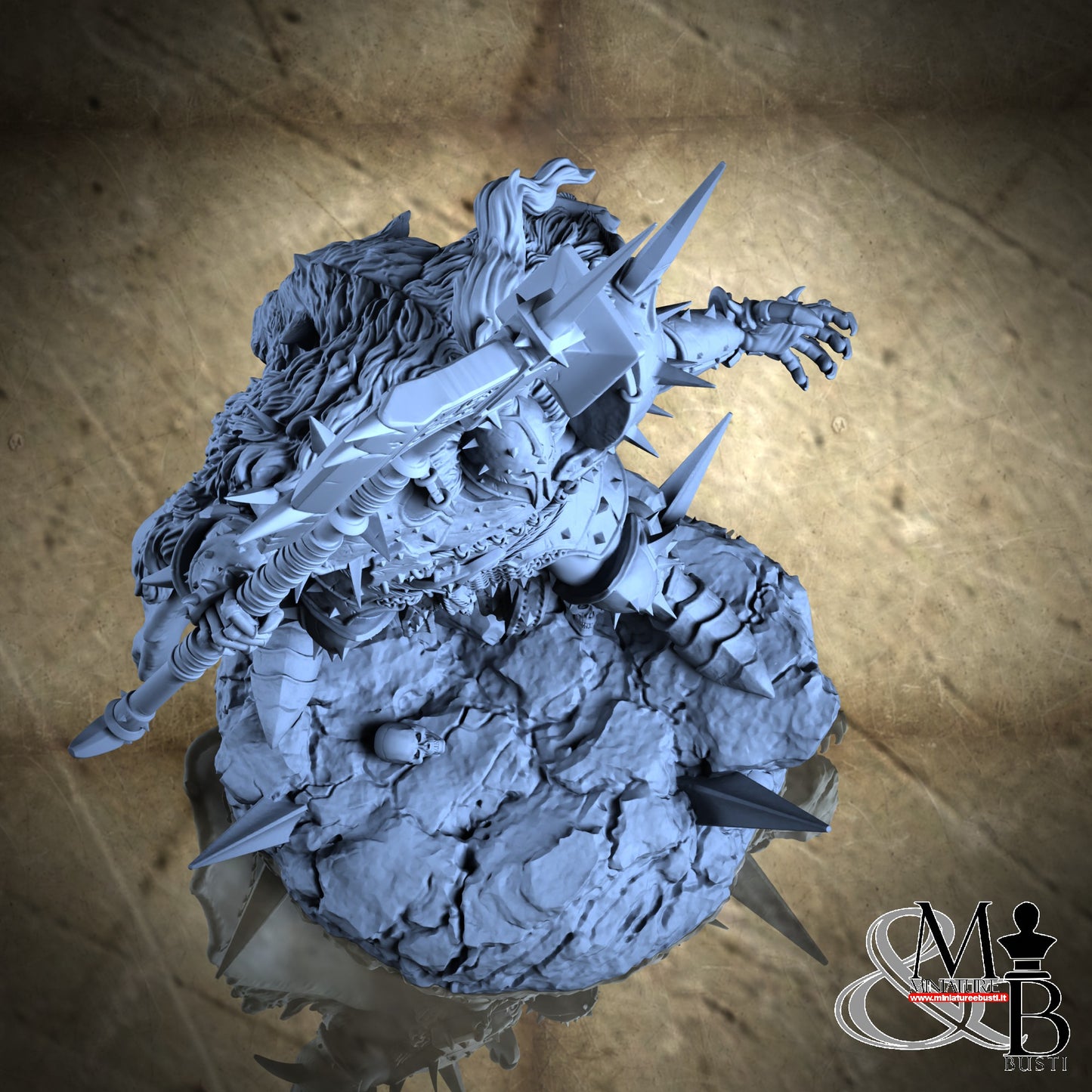 Blessed Champions of Gorkal (Pose 4) - Axe