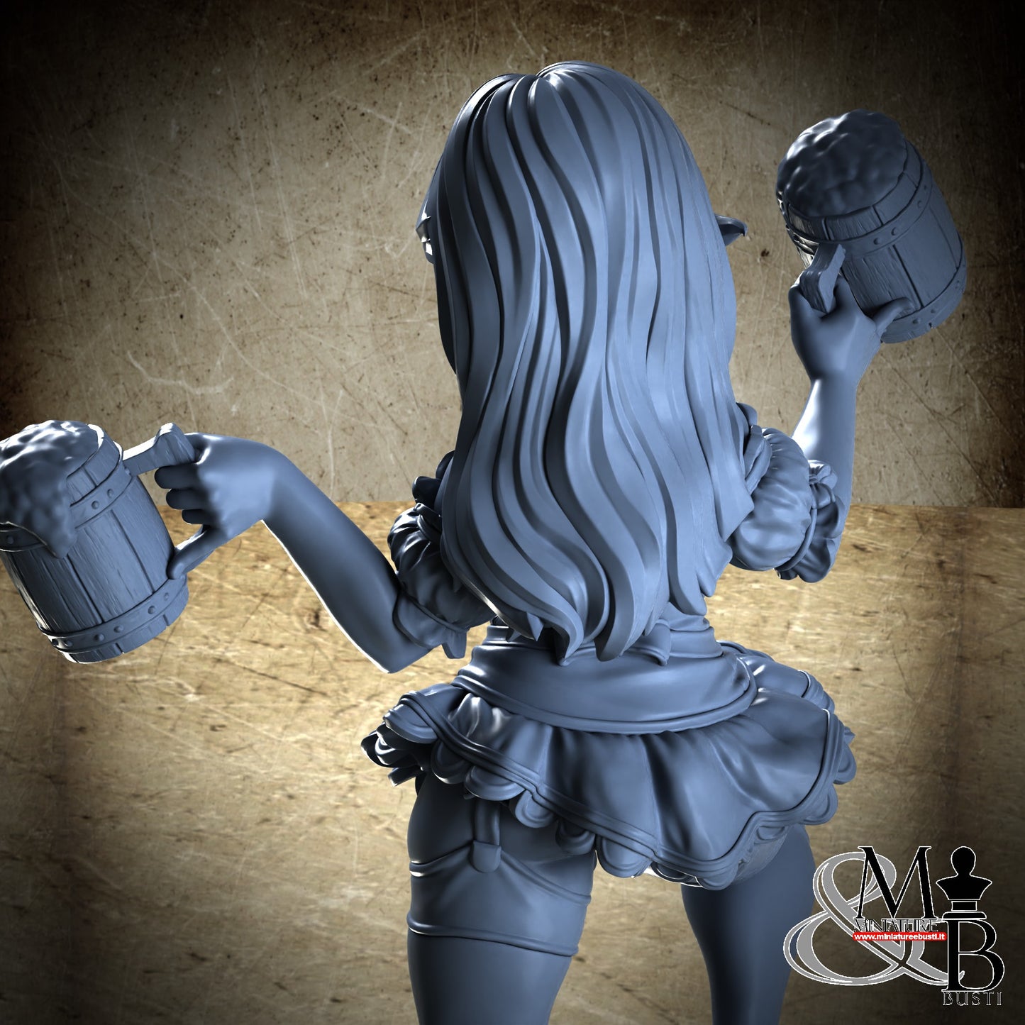 Chibi Barmaid - Clothed