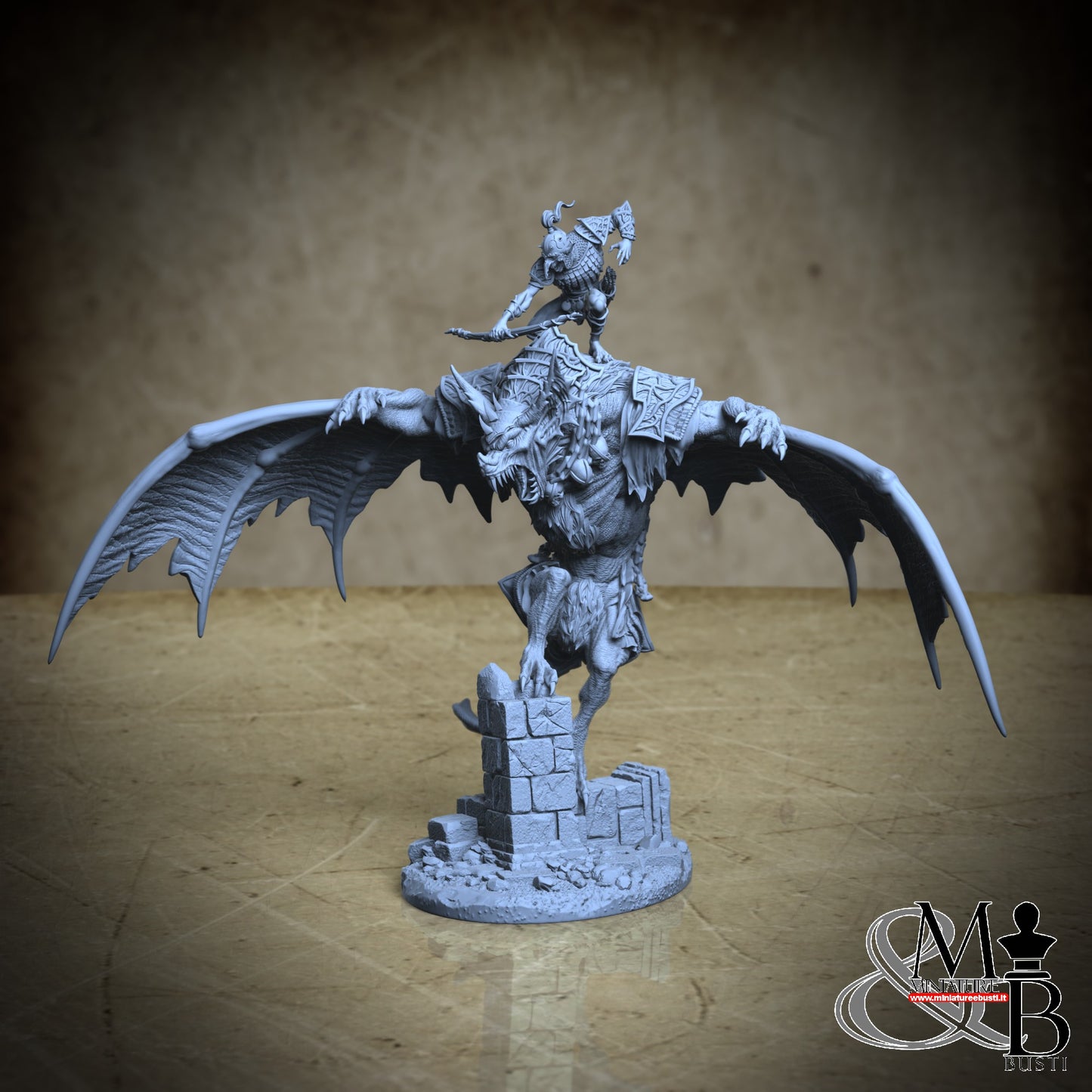 Dire Bat Riders - Pose 01