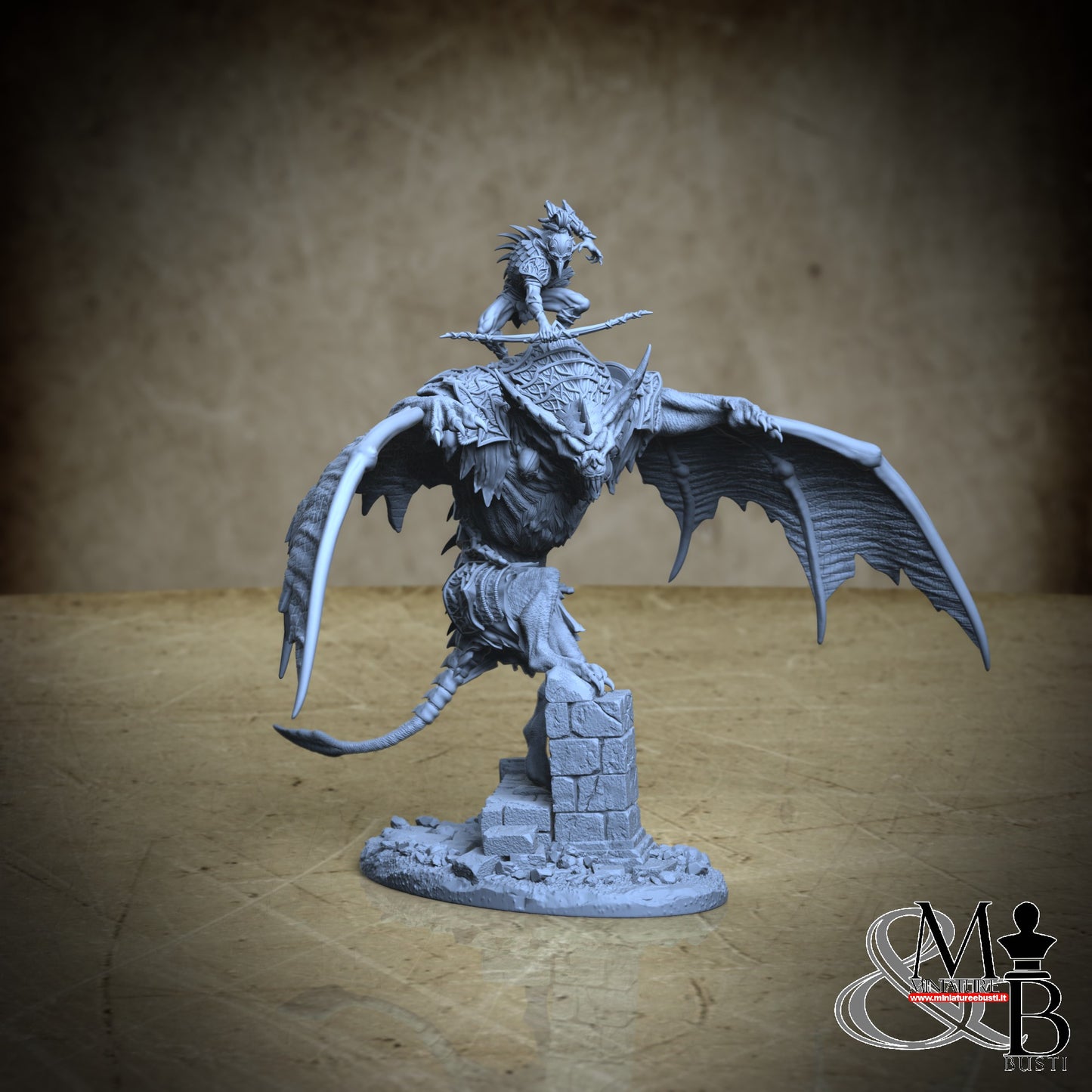 Dire Bat Riders - Pose 01