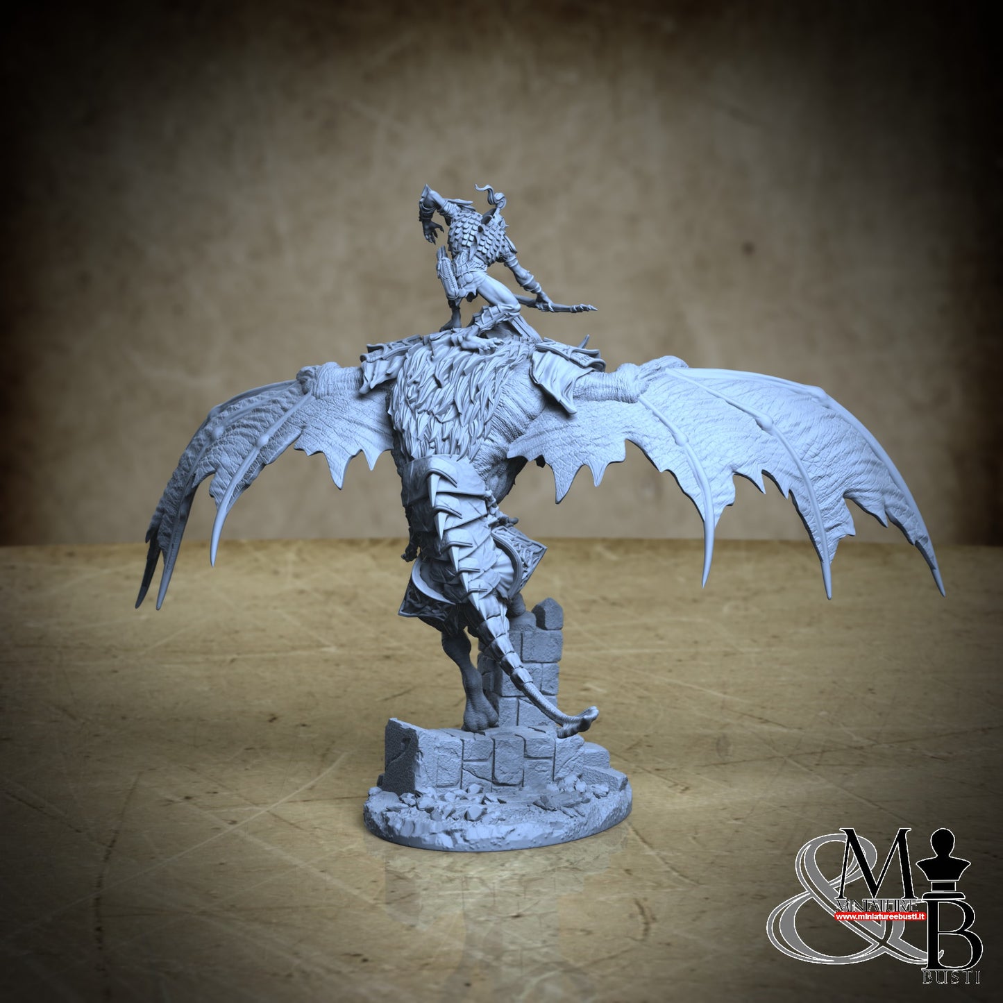 Dire Bat Riders - Pose 01