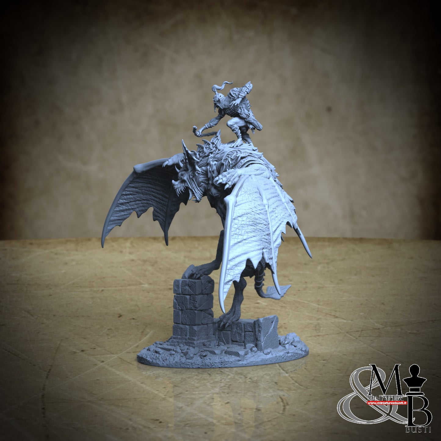 Dire Bat Riders - Pose 01