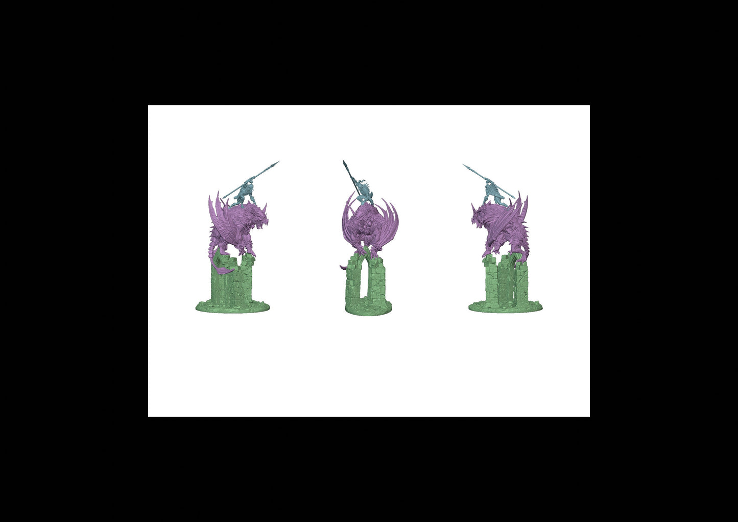 Dire Bat Riders - Pose 02
